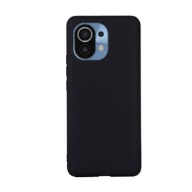 Teleplus Xiaomi Mi 11 Lite Lüks Mat Biye TPU Silikon Siyah Cep Telefonu Kılıfı