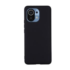 Teleplus Xiaomi Mi 11 Lite Lüks Mat Biye Tpu Siyah Nano Ekran Koruyucu Kamera Nano Koruyucu Ve Silikon Kılıf