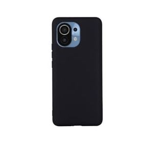 Teleplus Xiaomi Mi 11 Lite Lüks Mat Biye Tpu Siyah Nano Ekran Koruyucu Kamera Nano Koruyucu Ve Silikon Kılıf