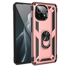 Teleplus Xiaomi Mi 11 Lite Vega Yüzüklü Tank Silikon Gümüş Kılıf