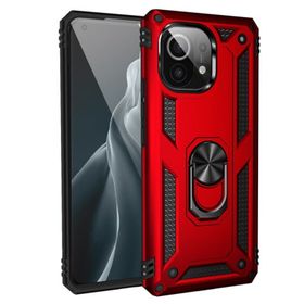 Teleplus Xiaomi Mi 11 Lite Vega Yüzüklü Tank Silikon Gümüş Kılıf
