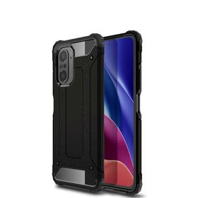 Teleplus Xiaomi Mi 11i Vega Yüzüklü Çift Katmanlı Tank Kapak Siyah Kılıf