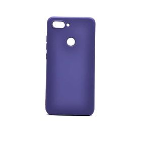 Teleplus Xiaomi Mi 8 Lite Lüks Silikon Lacivert Nano Ekran Koruyucu Cep Telefonu Kılıfı