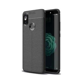 Teleplus Xiaomi Mi 8 Se Deri Dokulu Siyah Silikon Kılıf
