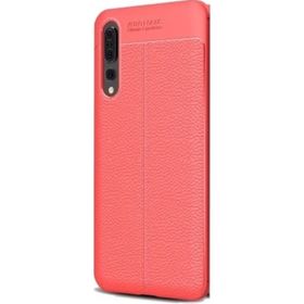 Teleplus Xiaomi Mi 9 Deri Dokulu Siyah Silikon Kılıf