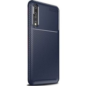 Teleplus Xiaomi Mi 9 Negro Karbon Silikon Lacivert Kılıf