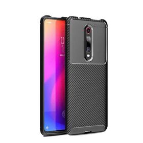 Teleplus Xiaomi Mi 9T Negro Karbon Kahverengi Uyumlu Silikon Kılıf