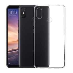 Teleplus Xiaomi Mi Max 3 Silikon Kılıf Şeffaf + Nano Ekran Koruyucu