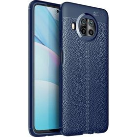 Teleplus Xiaomi Mi10i 5g Deri Dokulu Silikon Lacivert Kılıf