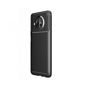 Teleplus Xiaomi MI10I 5g Negro Karbon Dokulu Siyah Silikon Cep Telefonu Kılıf