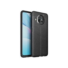 Teleplus Xiaomi MI10T Lite Deri Dokulu Kırmızı Silikon Cep Telefonu Kılıf