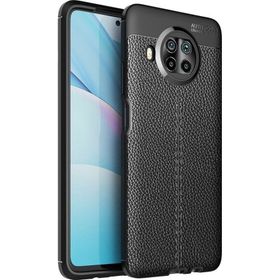 Teleplus Xiaomi MI10T Lite Deri Dokulu Kırmızı Silikon Cep Telefonu Kılıf