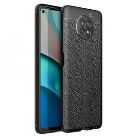 Teleplus Xiaomi MI10T Lite Deri Dokulu Siyah Nano Ekran Koruyucu Silikon Cep Telefonu Kılıf