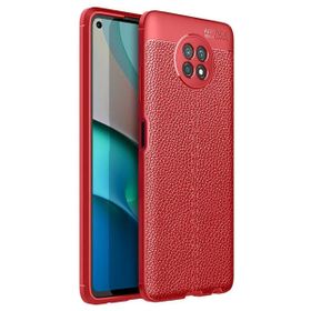 Teleplus Xiaomi MI10T Lite Deri Dokulu Siyah Nano Ekran Koruyucu Silikon Cep Telefonu Kılıf