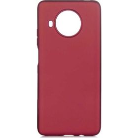 Teleplus Xiaomi MI10T Lite Lüks Premier Nano Ekran Koruyucu Bordo Silikon Cep Telefonu Kılıf