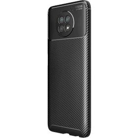 Teleplus Xiaomi MI10T Lite Negro Karbon Dokulu Siyah Nano Ekran Koruyucu Silikon Cep Telefonu Kılıf