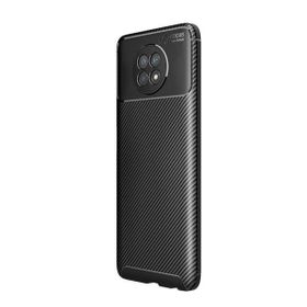 Teleplus Xiaomi MI10T Lite Negro Karbon Dokulu Siyah Nano Ekran Koruyucu Silikon Cep Telefonu Kılıf