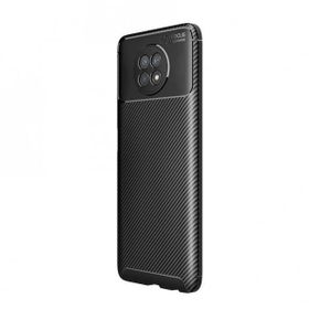 Teleplus Xiaomi MI10T Lite Negro Karbon Dokulu Siyah Nano Ekran Koruyucu Silikon Cep Telefonu Kılıf
