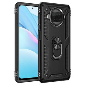 Teleplus Xiaomi MI10T Lite Vega Yüzüklü Tank Gold Nano Ekran Koruyucu Silikon Cep Telefonu Kılıf