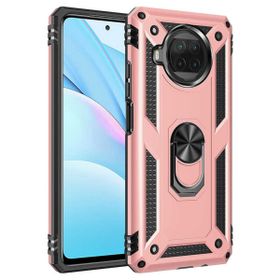 Teleplus Xiaomi MI10T Lite Vega Yüzüklü Tank Gold Nano Ekran Koruyucu Silikon Cep Telefonu Kılıf