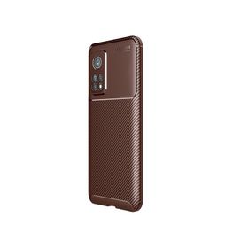 Teleplus Xiaomi MI10T Pro Negro Karbon Dokulu Tam Kapatan Nano Ekran Koruyucu Lacivert Silikon Cep Telefonu Kılıf
