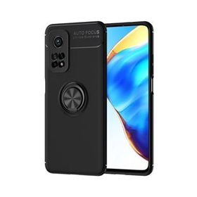 Teleplus Xiaomi MI10T Pro Ravel Yüzüklü Standlı Siyah Silikon Cep Telefonu Kılıf