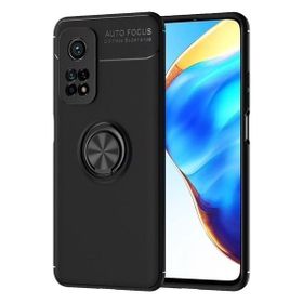 Teleplus Xiaomi MI10T Pro Ravel Yüzüklü Standlı Siyah Silikon Cep Telefonu Kılıf