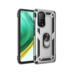 Teleplus Xiaomi Mi10T Vega Yüzüklü Standlı Tank Kapak Kırmızı Kılıf