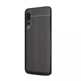Teleplus Xiaomi Mi9 Deri Dokulu Silikon Lacivert Kılıf Nano Glass Ekran Koruyucu