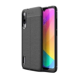 Teleplus Xiaomi Mi9 Lite Deri Dokulu Silikon Kırmızı Kılıf