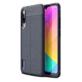 Teleplus Xiaomi Mi9 Lite Deri Dokulu Silikon Kırmızı Kılıf