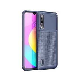 Teleplus Xiaomi Mi9 Lite Negro Karbon Desenli Silikon Lacivert Nano Ekran Koruyucu Cep Telefonu Kılıfı