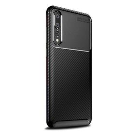 Teleplus Xiaomi Mi9 Negro Karbon Silikon Siyah Kılıf Tam Kapatan Cam