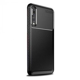 Teleplus Xiaomi Mi9 Negro Karbon Silikon Siyah Kılıf Tam Kapatan Cam