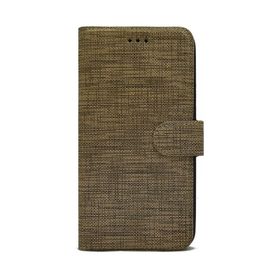 Teleplus Xiaomi Mi9 SE Kumaş Spor Standlı Cüzdan Kahverengi Kılıf