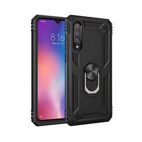 Teleplus Xiaomi Mi9 Vega Yüzüklü Tank Kapak Nano Ekran Koruyucu Gümüş Telefon Kılıf