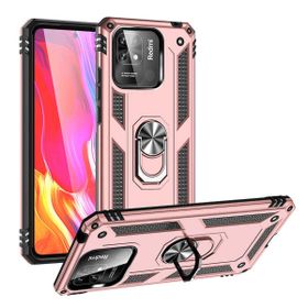 Teleplus Xiaomi Poco C40 Vega Yüzüklü Tank Silikon Rose Gold Kılıf