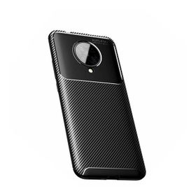 Teleplus Xiaomi Poco F2 Pro Kılıf Ultra Soft Negro Karbon Silikon Siyah Tam Kapatan Ekran Koruyucu