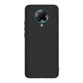 Teleplus Xiaomi Poco F2 Pro Lüks Mat Silikon ve Nano Ekran Koruyucu Altın Rengi Kılıf