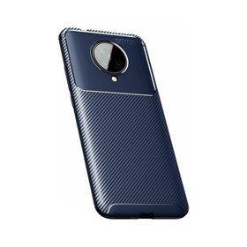 Teleplus Xiaomi Poco F2 Pro Ultra Soft Negro Karbon Lacivert Nano Ekran Koruyucu Ve Silikon Kılıf