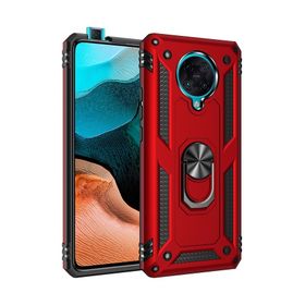 Teleplus Xiaomi Poco F2 Pro Vega Yüzüklü Tank Kapak Lacivert Kılıf + Nano Ekran Koruyucu