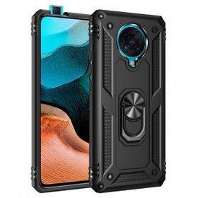Teleplus Xiaomi Poco F2 Pro Vega Yüzüklü Tank Kapak Lacivert Kılıf