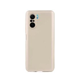 Teleplus Xiaomi Poco F3 Kamera Korumalı Mat Premier Gold Nano Ekran Koruyucu Silikon Cep Telefonu Kılıf