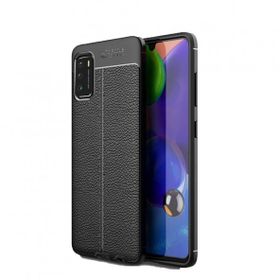 Teleplus Xiaomi Poco M3 Deri Dokulu Nano Ekran Koruyucu Kırmızı Silikon Cep Telefonu Kılıf