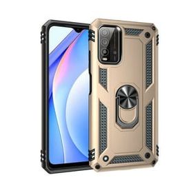 Teleplus Xiaomi Poco M3 Vega Yüzüklü Tank Kapak Kırmızı Kılıf