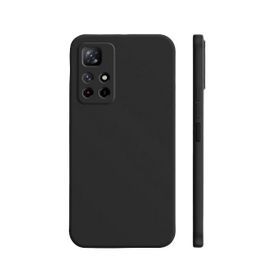 Teleplus Xiaomi Poco M4 Pro 5G Kamera Korumalı First Silikon Siyah Nano Ekran Koruyucu Kılıf