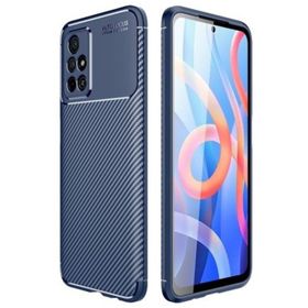 Teleplus Xiaomi Poco M4 Pro 5G Kamera Korumalı Karbon Dokulu Silikon Siyah Kılıf