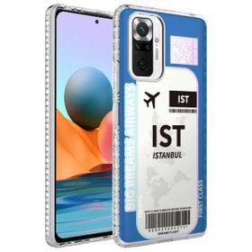 Teleplus Xiaomi Poco M5S Desenli Elegans Serisi Silikon Siyah Kılıf