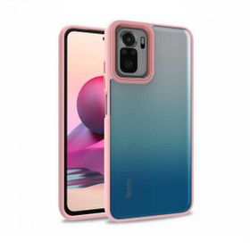 Teleplus Xiaomi Poco M5S Renkli Bumper Hybrid Flora Silikon Siyah Kılıf