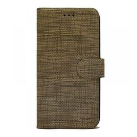 Teleplus Xiaomi Poco X3 GT Kumaş Spor Standlı Cüzdan Mor Kılıf